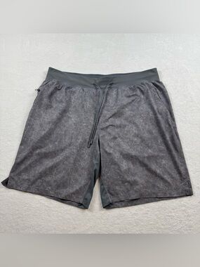 Lululemon T.H.E. Linerless short men’s XXL 9” gray gravel dust marbled #LM7ARAS